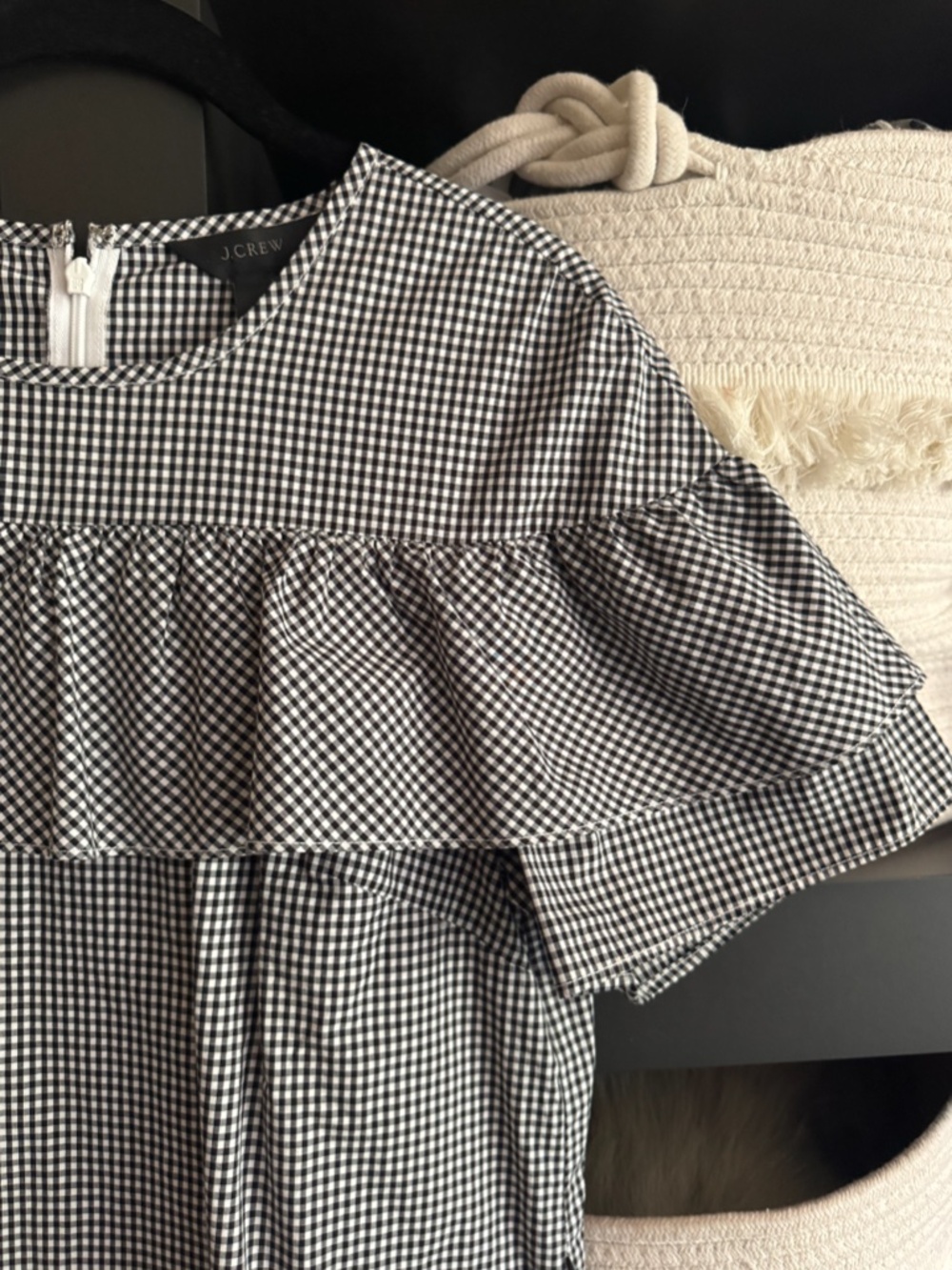 Gingham Ruffle Dress - Picture 2 of 9